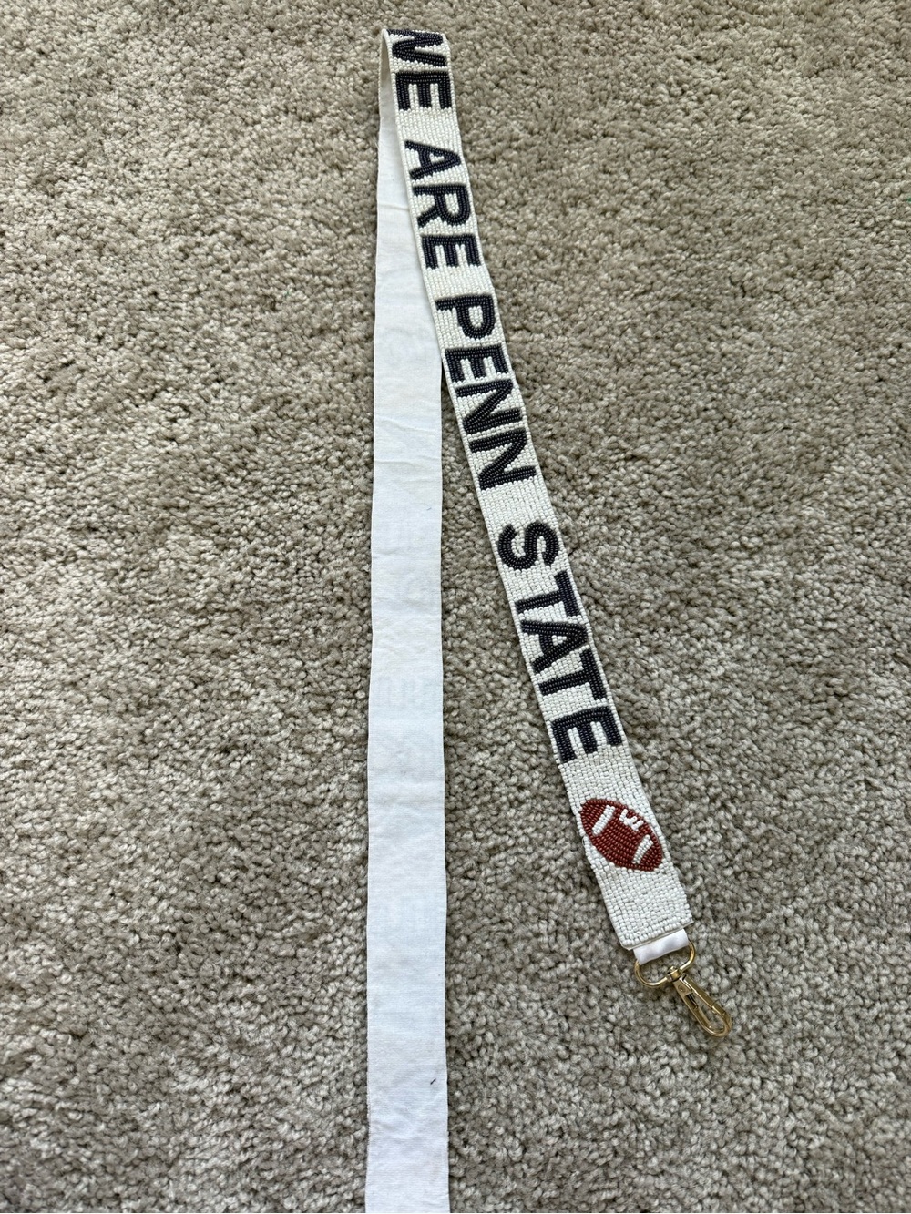 Penn State 'We Are Penn State' White Beaded Purse Strap - Picture 2 of 5